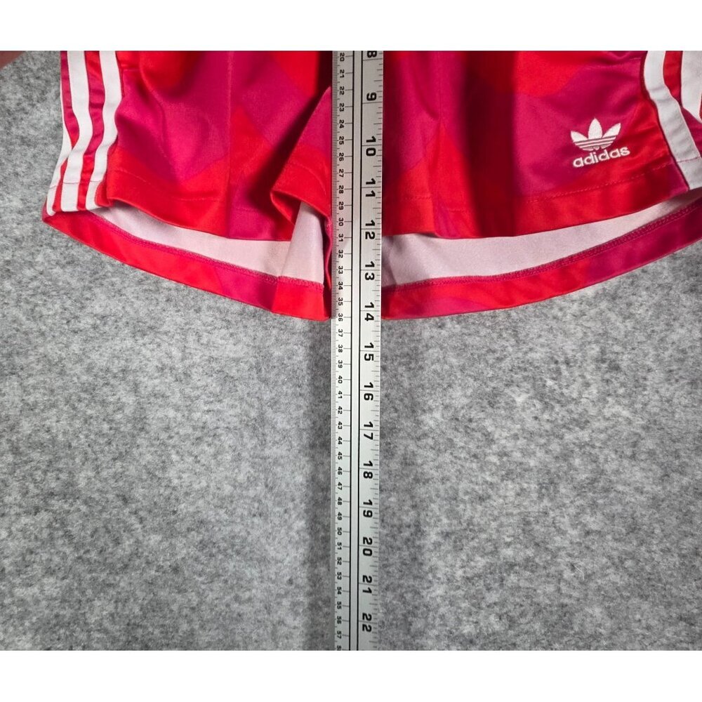 Adidas Marimekko Athletic Shorts Red Pink Elastic Waist Primegreen - Sz S H20476 - Picture 5 of 8